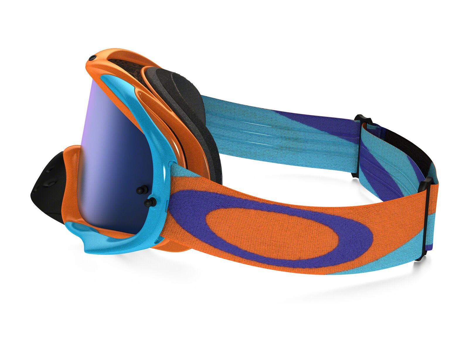 Oakley Crowbar MX Heritage Racer Goggle, bright orange/Lens: ice iridium - Bild 4