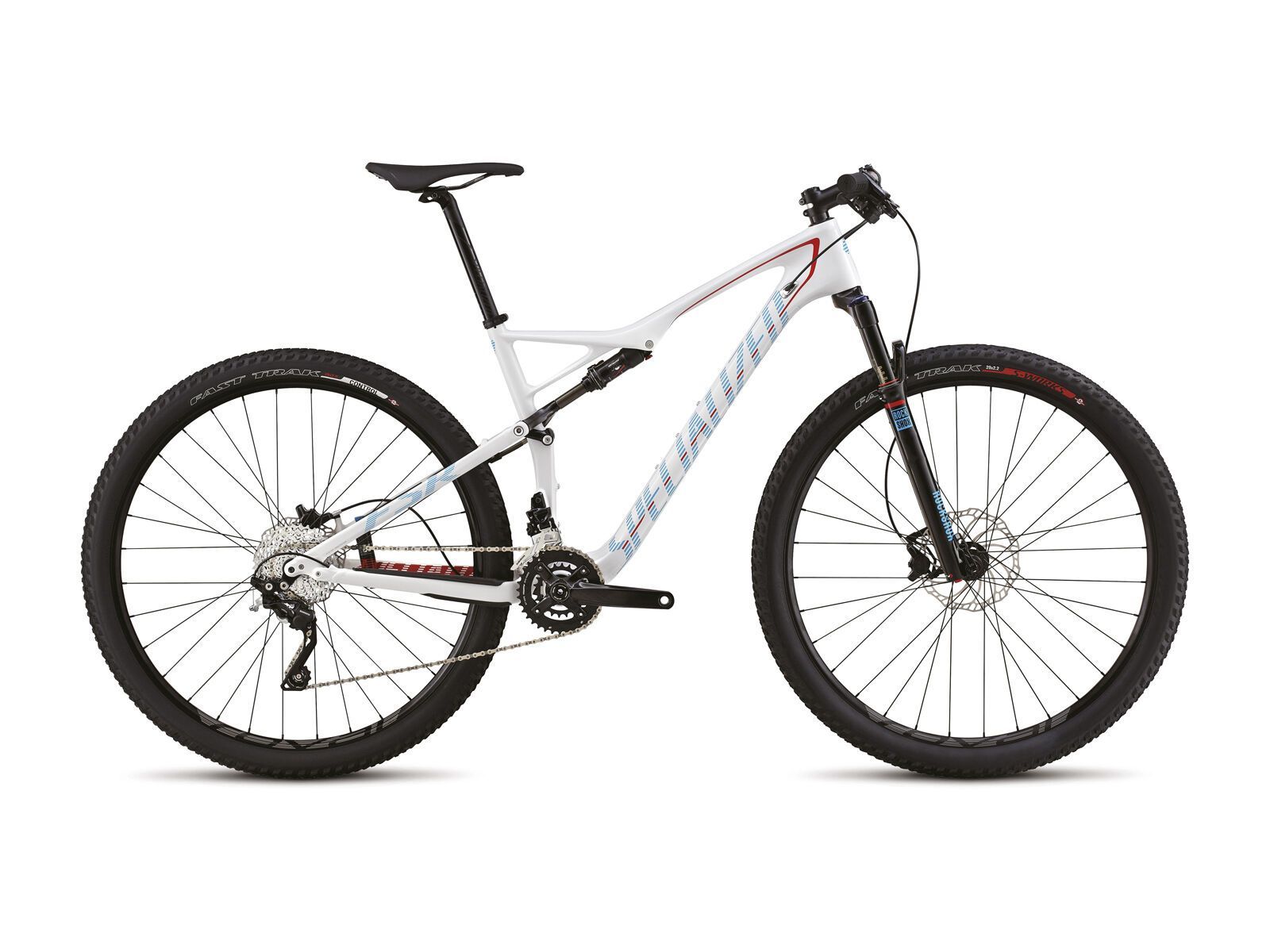 Specialized Epic Comp Carbon, Gloss White/Red/Black/Cyan - Bild 1