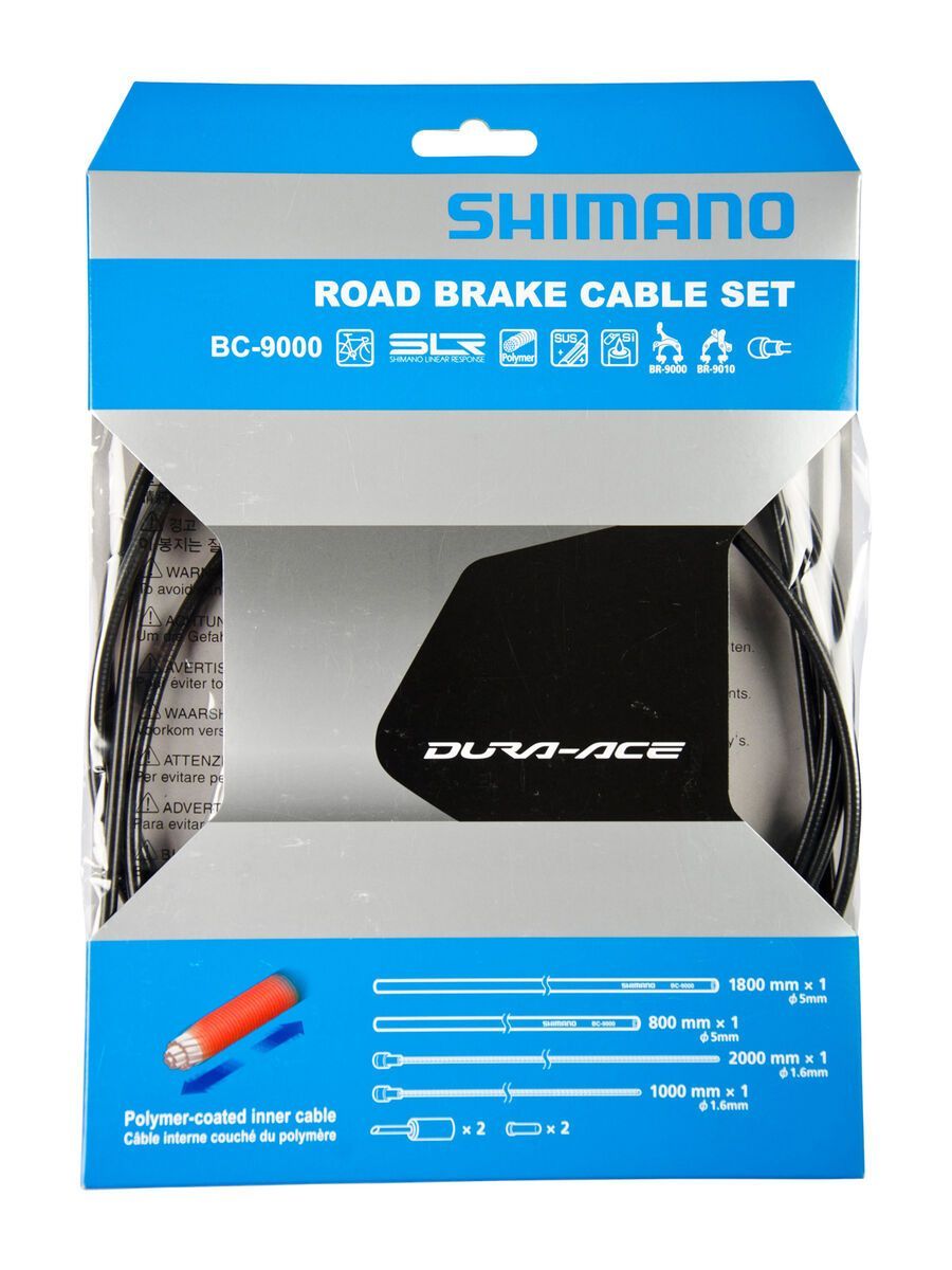 Shimano Bremszug-Set Dura-Ace Polymer beschichtet, grau - Bild 1