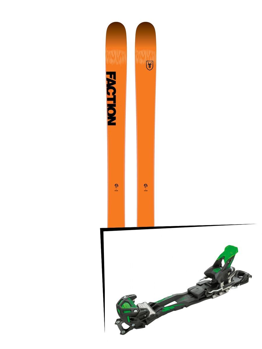 Set: Faction Dictator 3.0 2019 + Tyrolia Adrenalin 16 solid black flash green - Bild 1