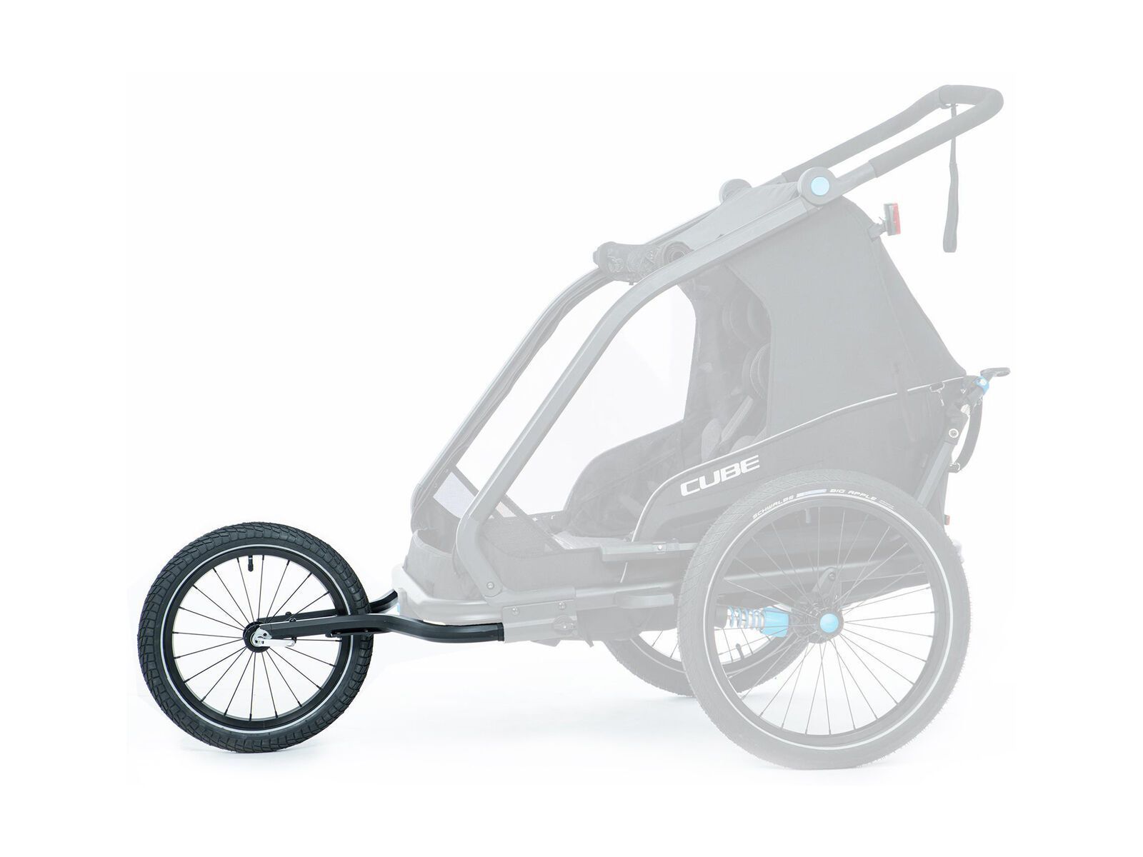 Cube Jogger Kit für Kinder Fahrradanhänger Double CMPT, black - Bild 2