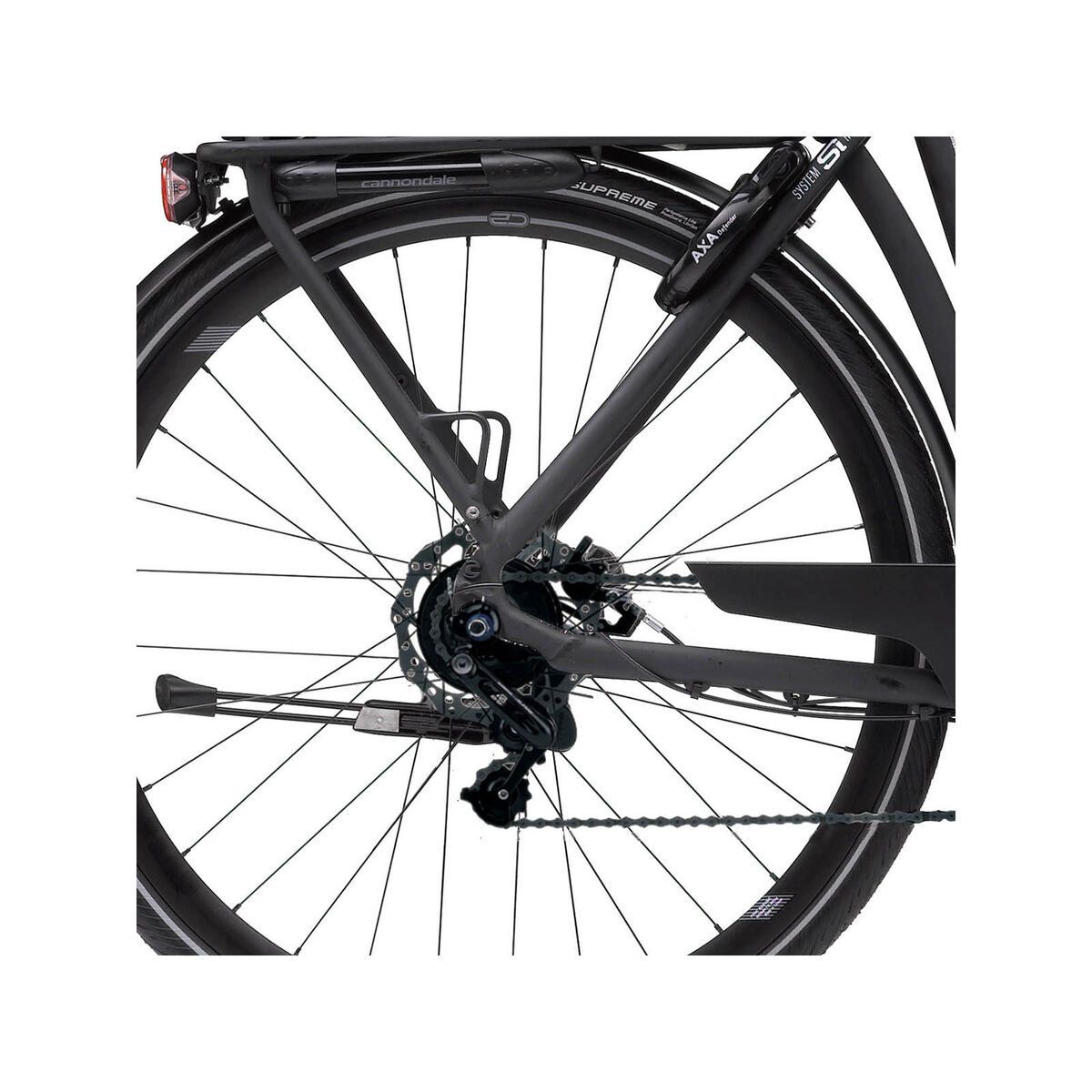 Cannondale E-Series 1 Headshok Step Trough Alfine 300Wh. New HMI, jet black matte - Bild 4
