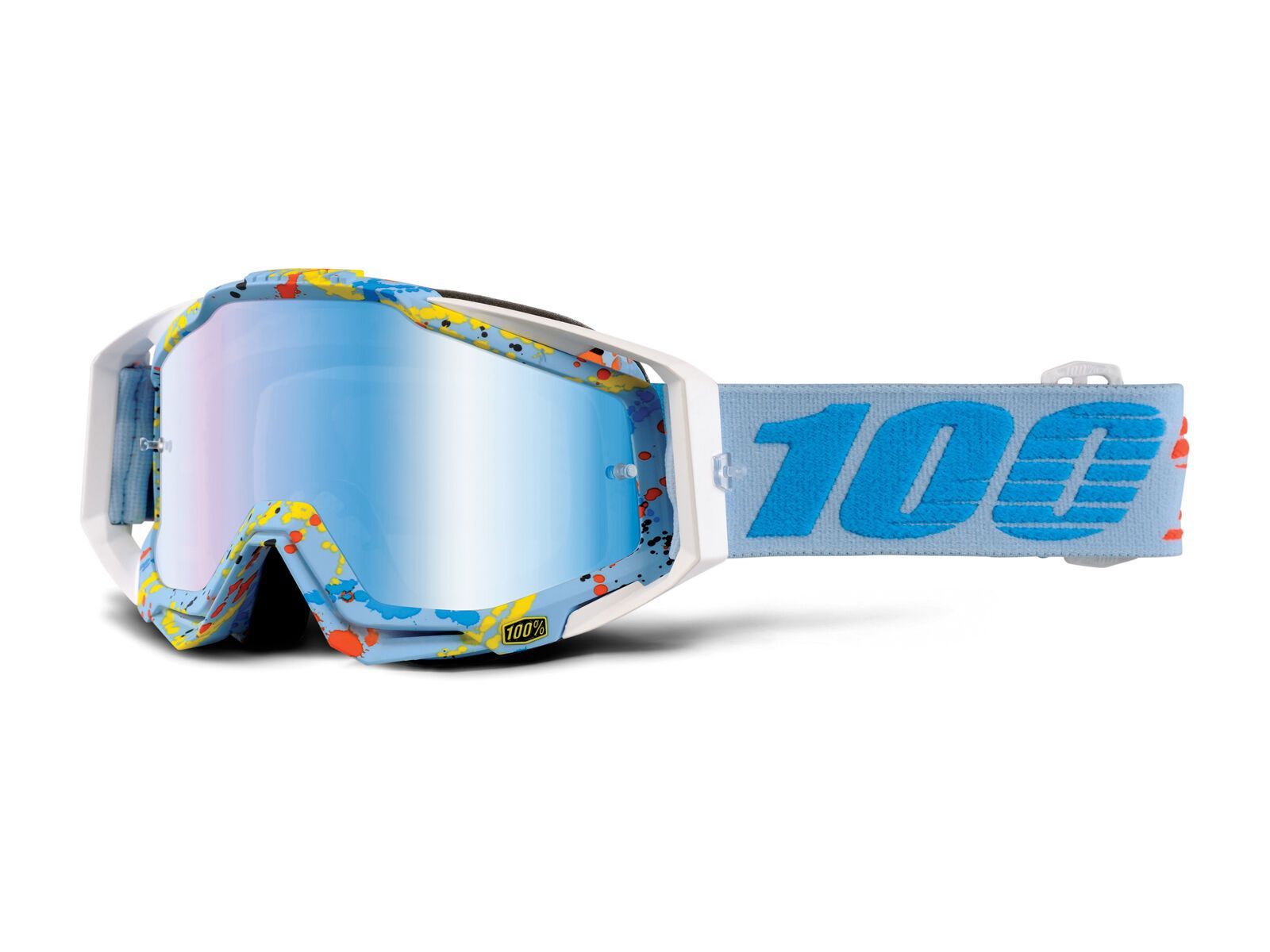 100% Racecraft inkl. WS, hyperloop/Lens: mirror blue - Bild 1