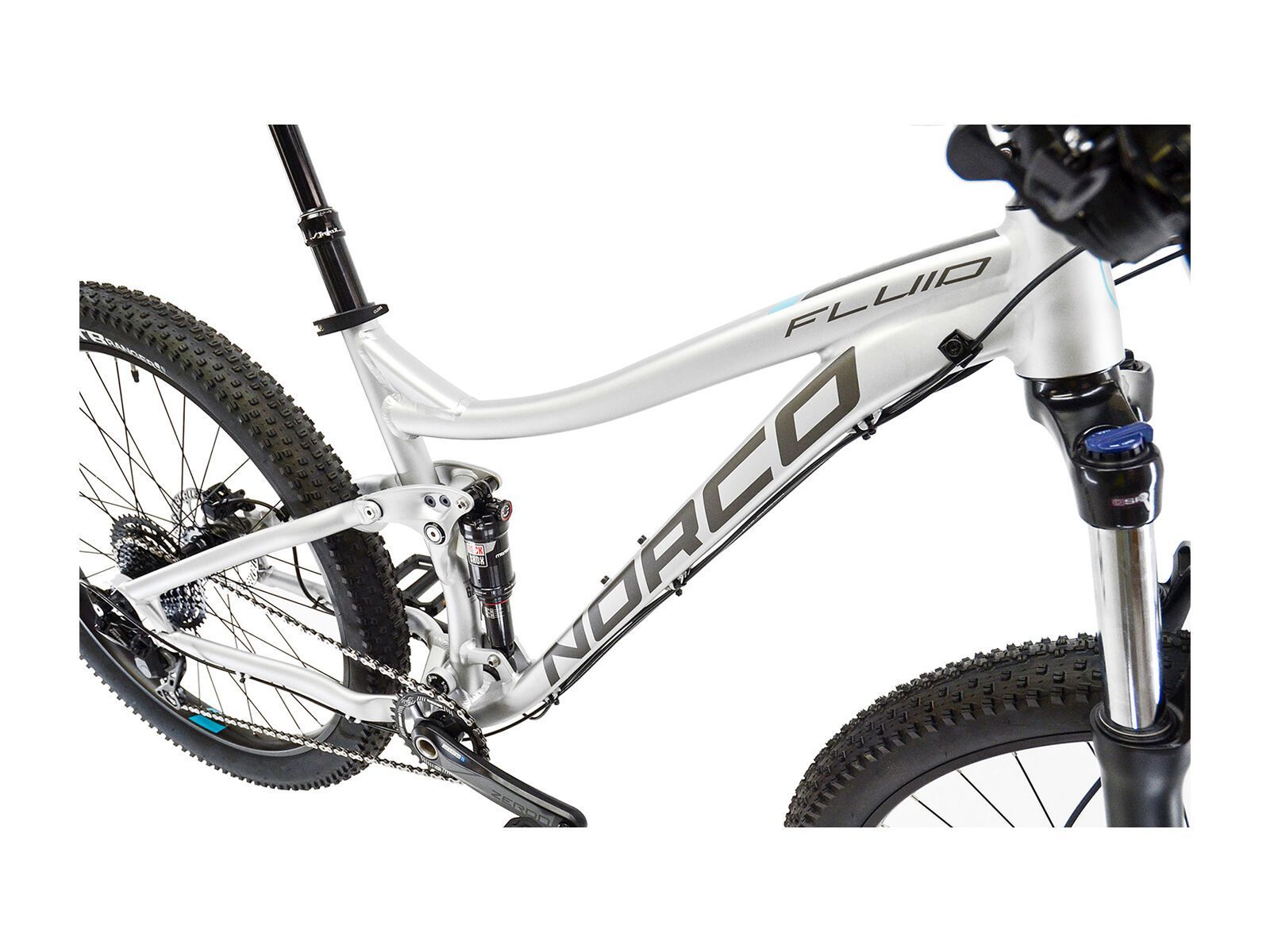 Norco Fluid FS 2 Plus, silver/black/teal - Bild 3