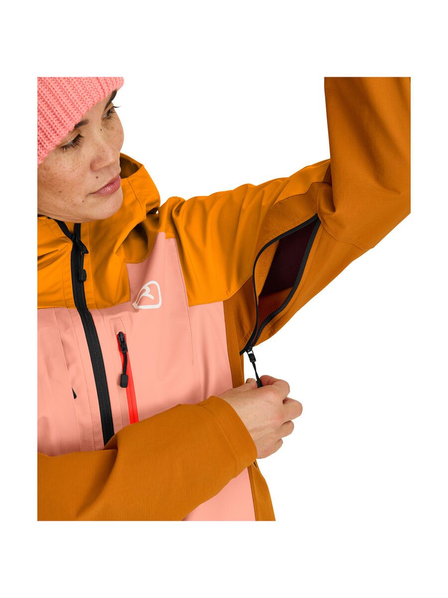 Ortovox Merino Deep Shell Mesola Jacket W, autumn leaves - Bild 3