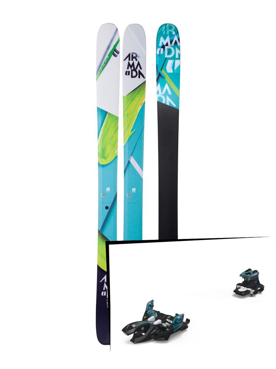 Set: Armada Trace 108 2018 + Marker Alpinist 9 black/turquoise - Bild 1