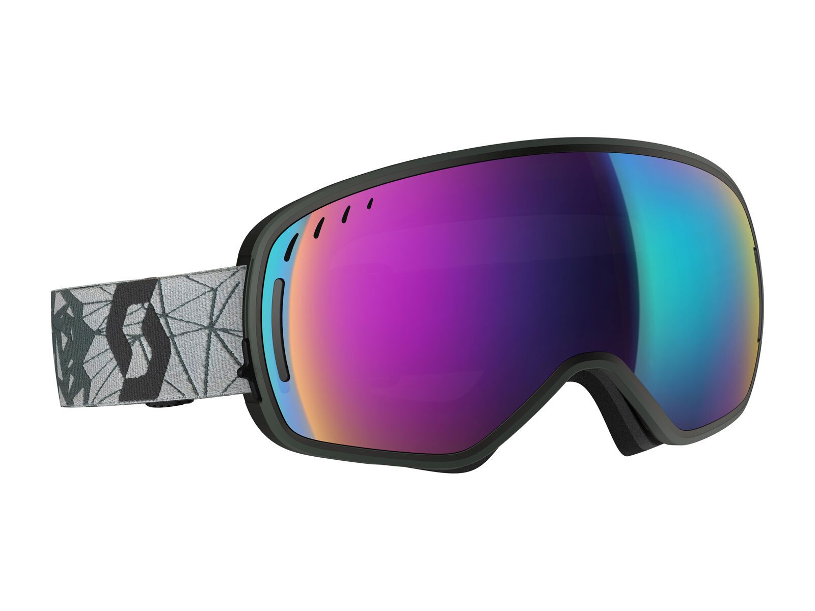 Scott LCG, grey/black/Lens: solar teal chrome - Bild 1