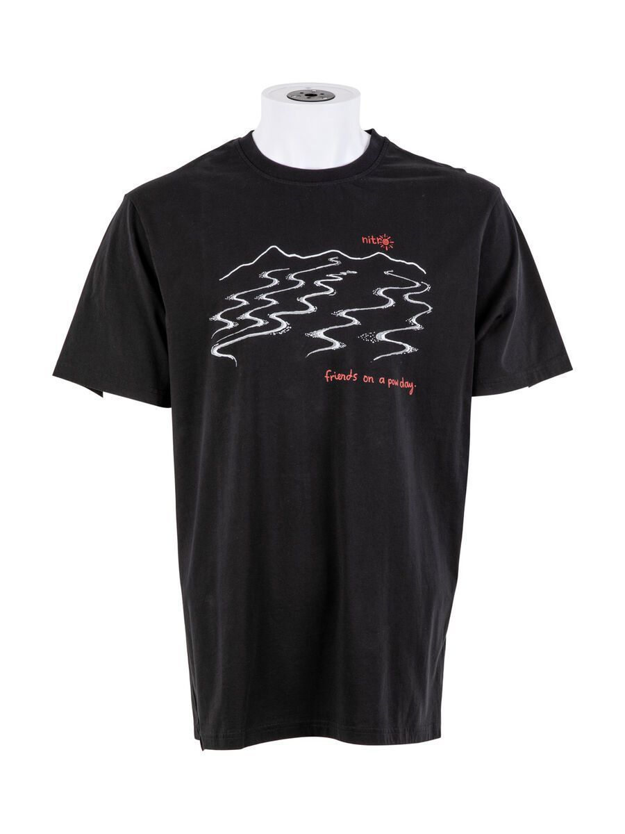 Nitro Friends On A Pow Day Tee, black - Bild 1