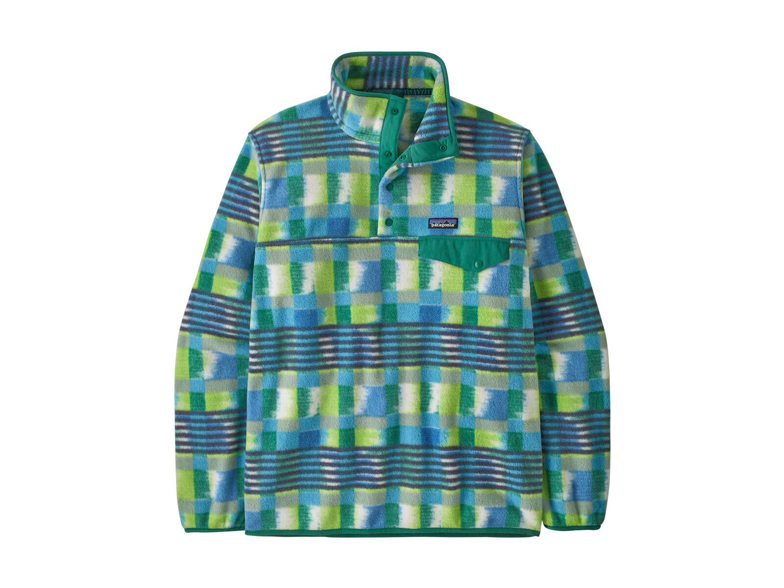 Patagonia Men's Lightweight Synchilla Snap-T Pullover Painted Lines, shore blue - Bild 1