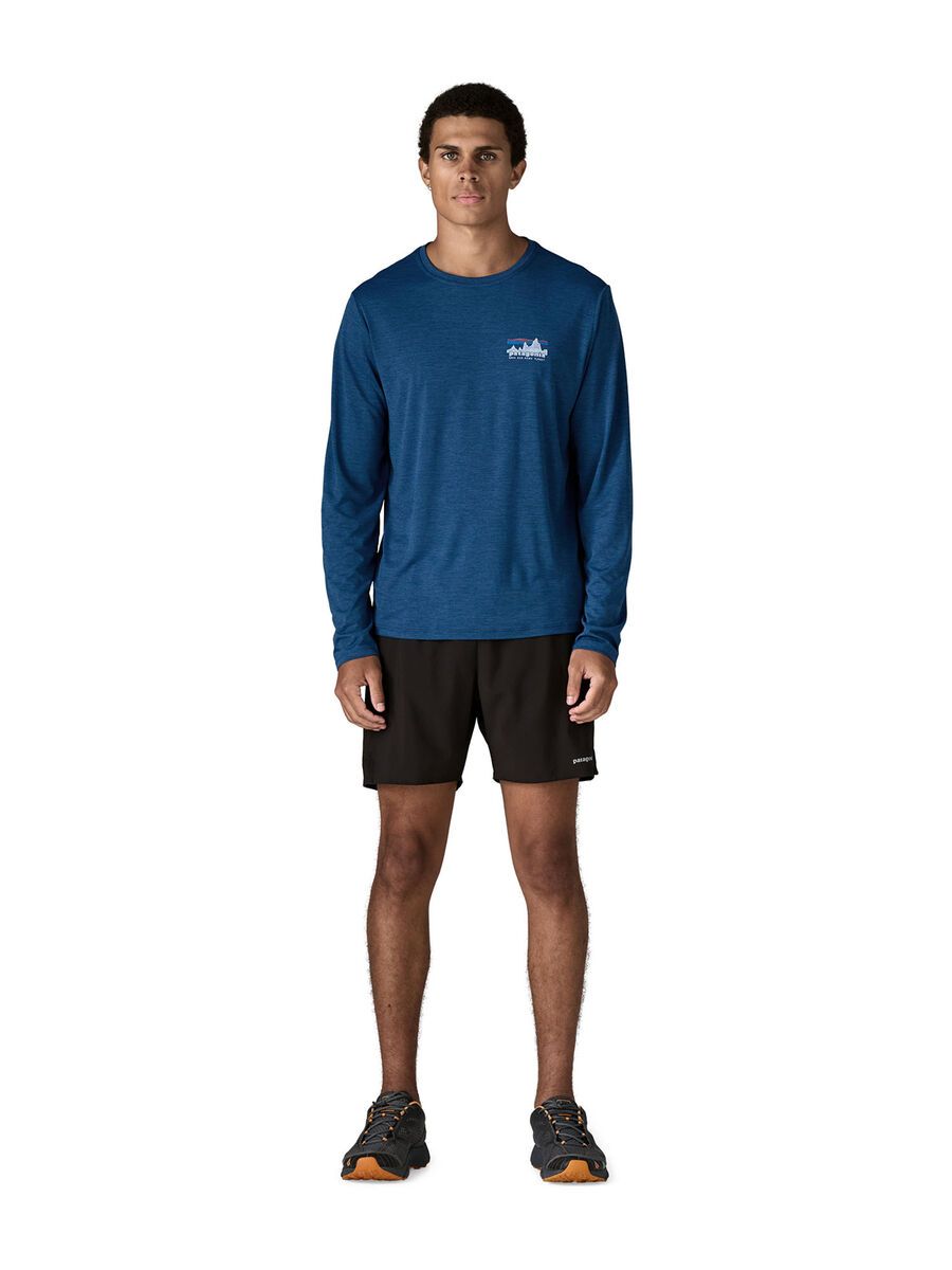 Patagonia Men's Long-Sleeved Cap Cool Daily Shirt - '73 Skyline, clement blue/light clement blue x-dye - Bild 6