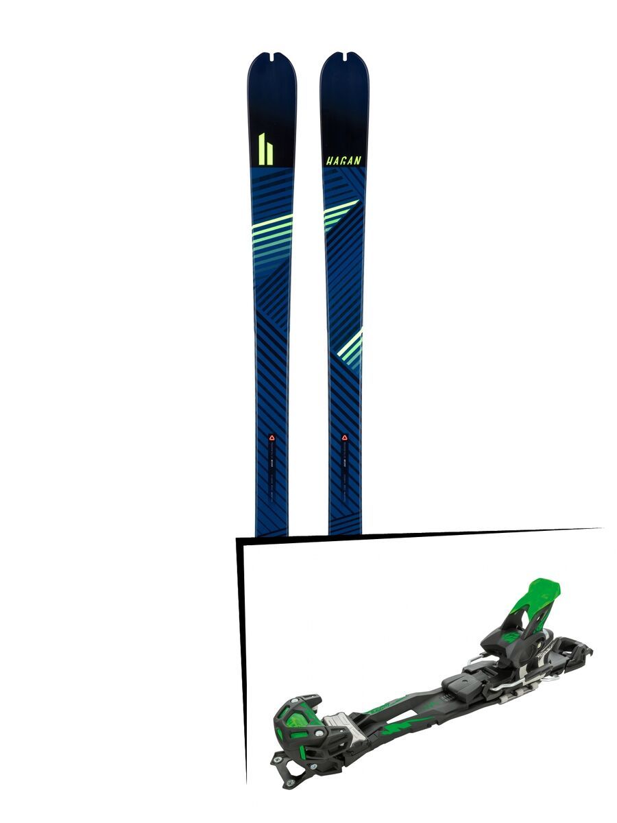 Set: Hagan Ride 83 2018 + Tyrolia Adrenalin 16 solid black flash green - Bild 1
