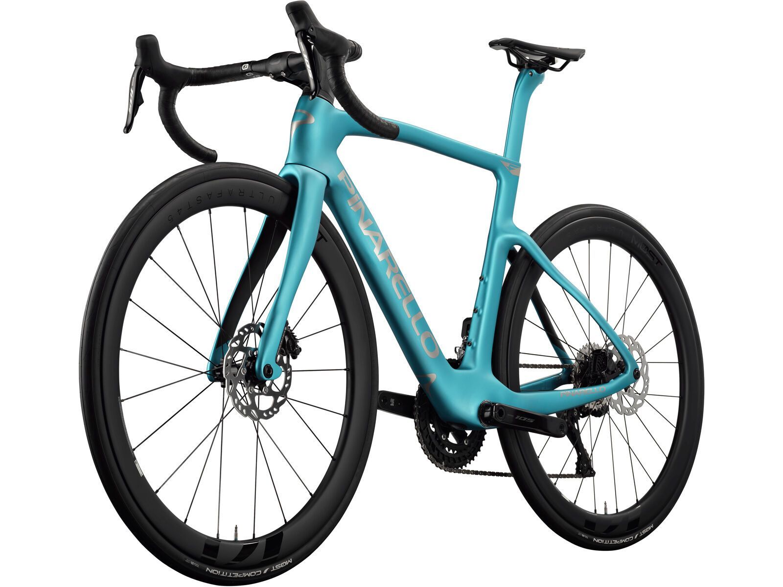 Pinarello F5 105 Di2 2x12 / MOST Fast 45 Carbon, azzurra lumina - Bild 3