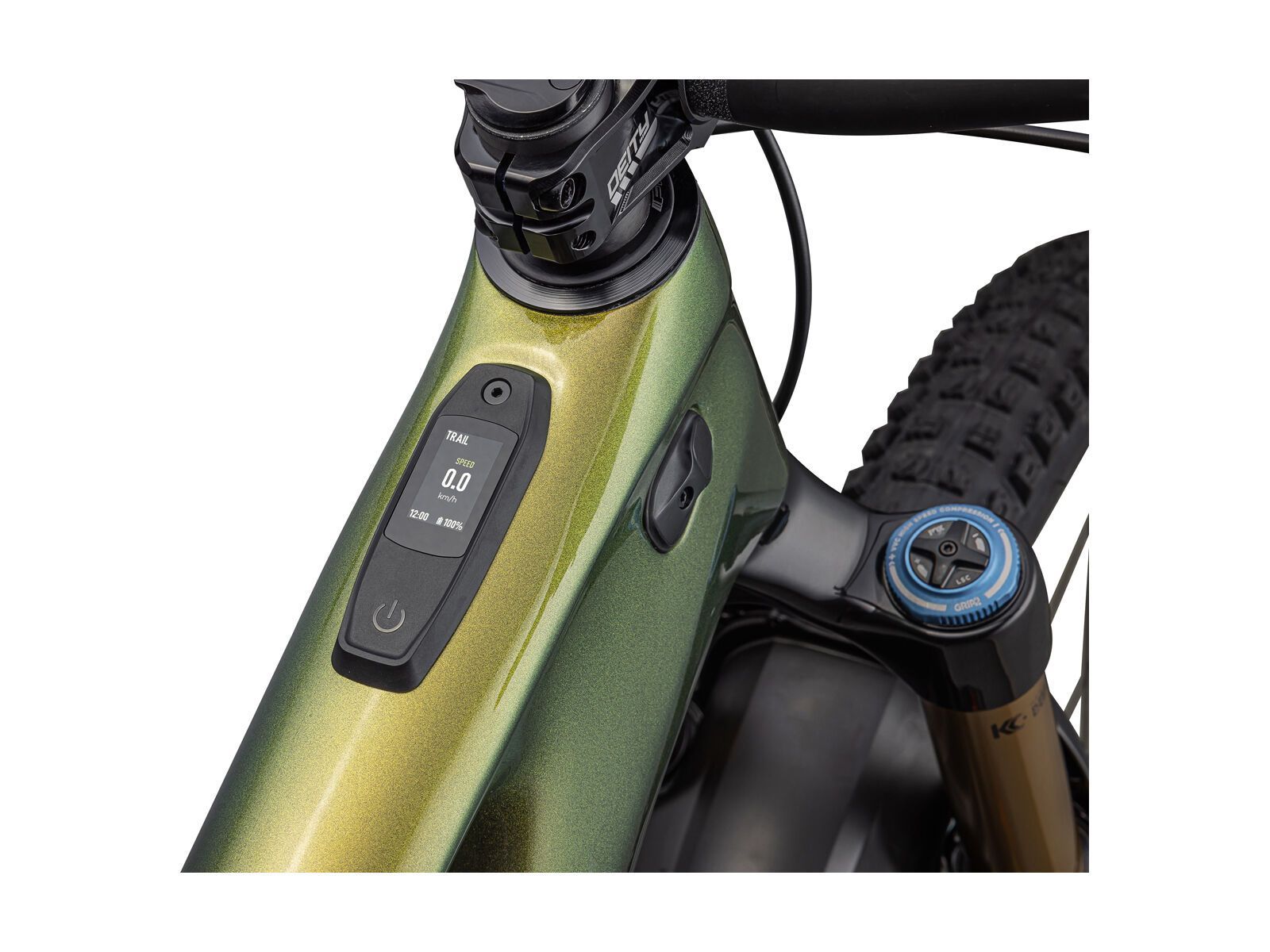 Specialized S-Works Turbo Levo - SRAM XX1 Eagle AXS, gold pearl over carbon carbon - Bild 10