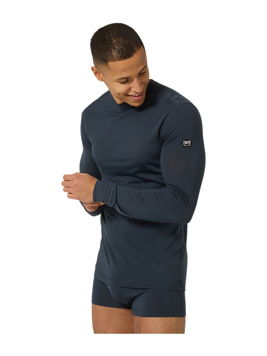 super.natural Sierra140 LS Herren, blueberry - Bild 3