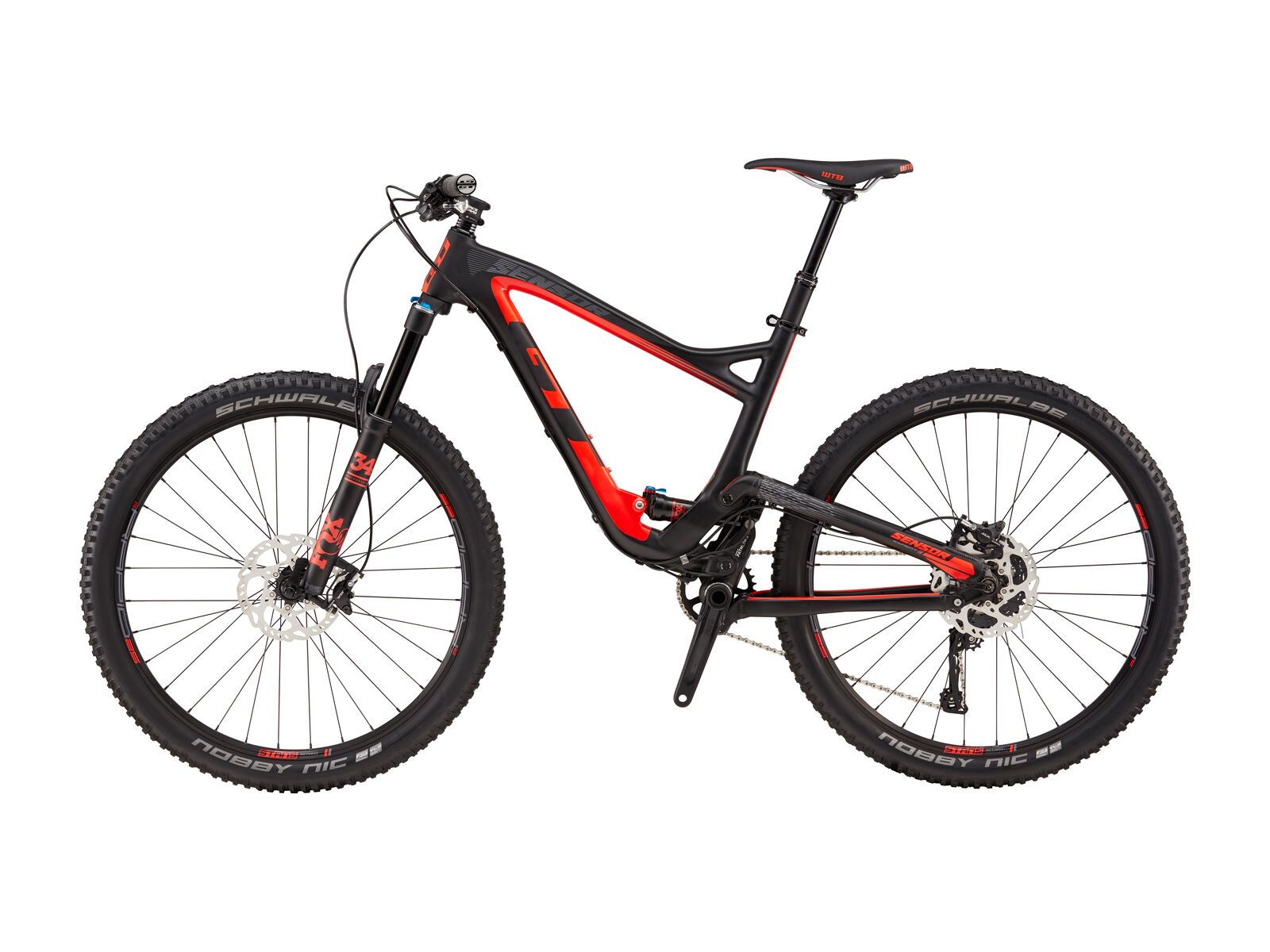 GT Sensor Carbon Expert, gloss raw w/ neon red & grey - Bild 2