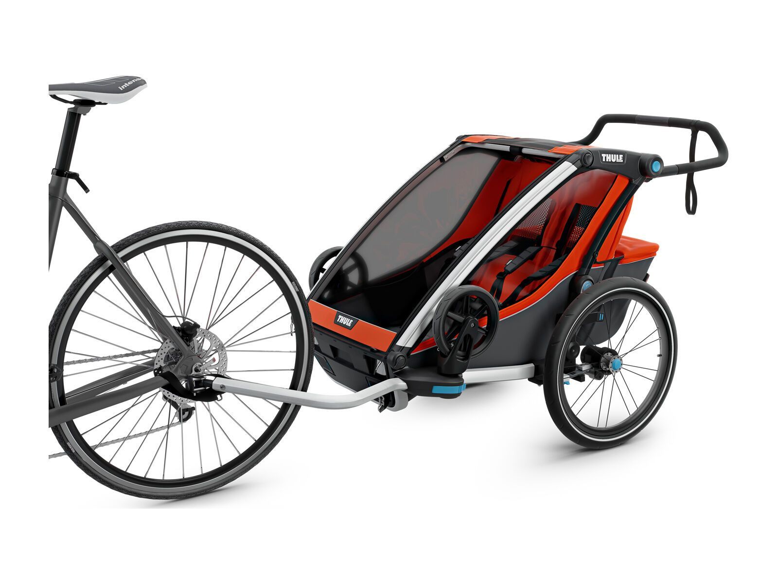 Thule Chariot Cross 2, roarange/dark shadow - Bild 4