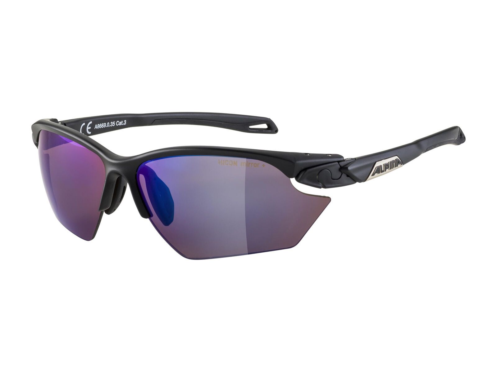 Alpina Twist Five S HR Q-Lite Mirror Blue, black matt - Bild 1