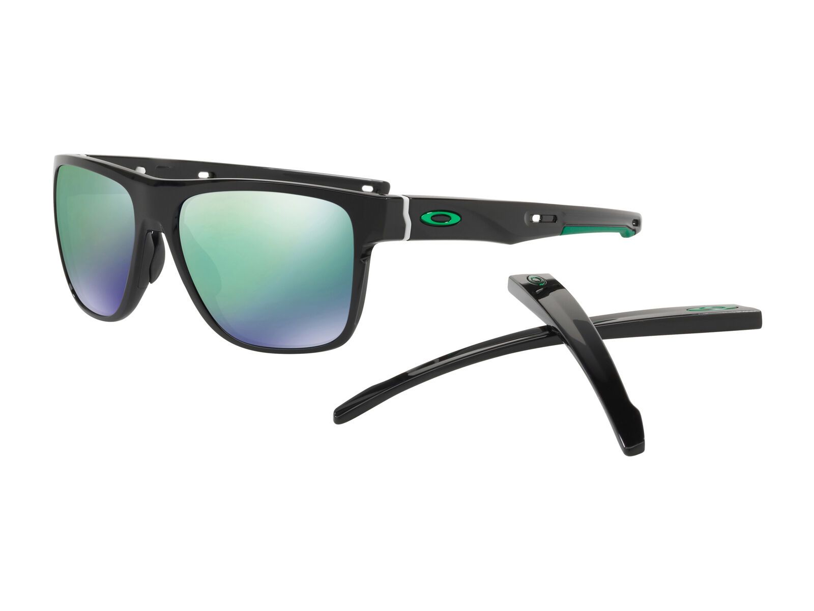Oakley Crossrange XL, polished black/Lens: jade iridium - Bild 1