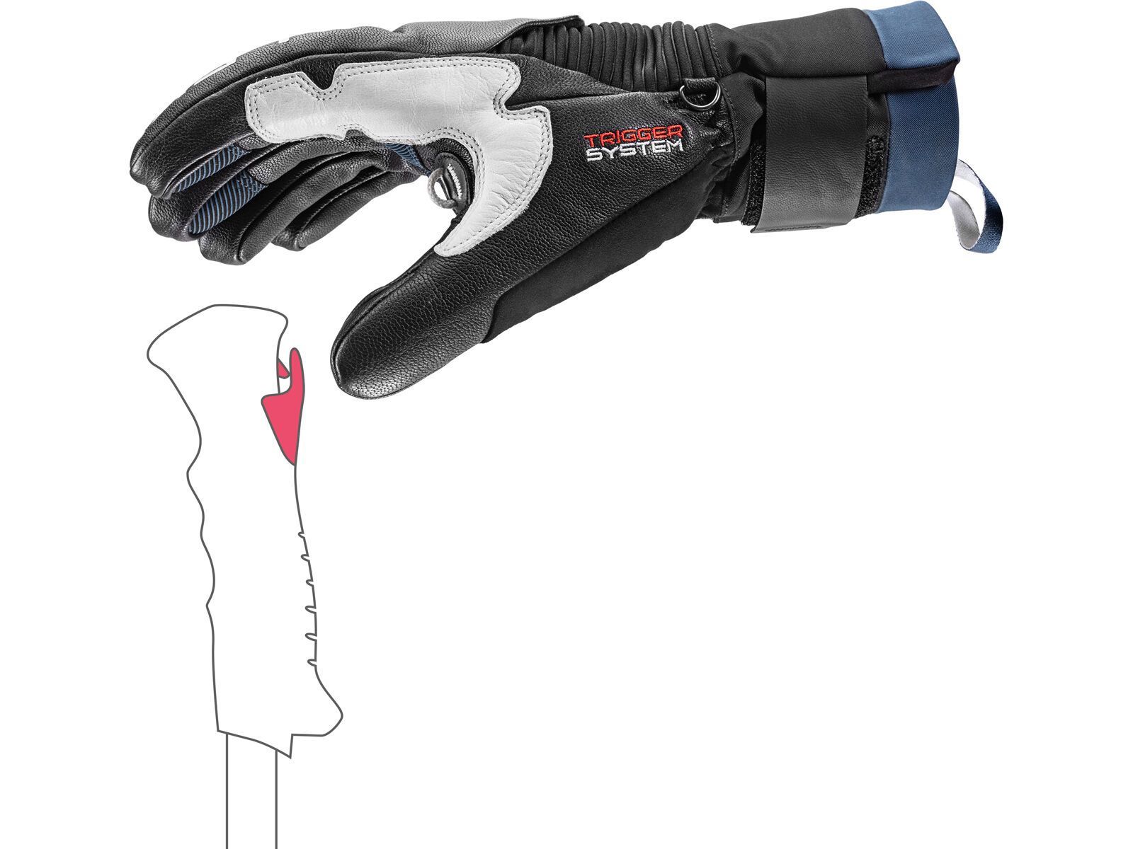 Leki Hevon Pro 3D, black/marine - Bild 5