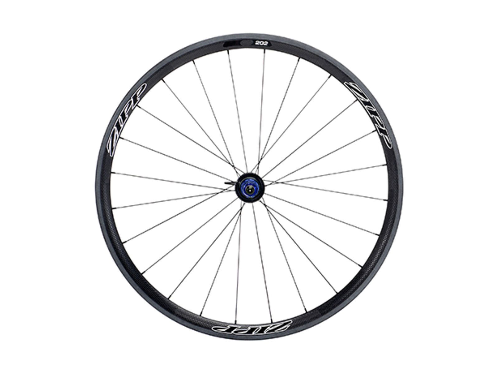 Zipp 202 Tubular - Nabe 188, schwarz / schwarze Aufkleber - Bild 1