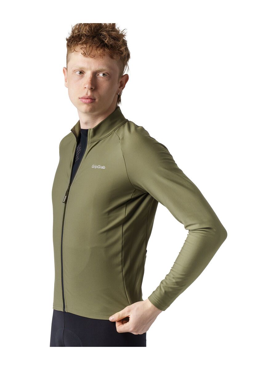 GripGrab PACR Thermal Long Sleeve Jersey, olive green - Bild 6