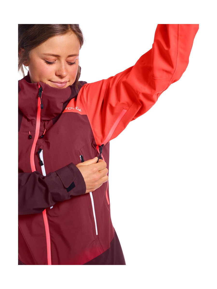 Ortovox Westalpen 3L Jacket W, dark blood - Bild 5