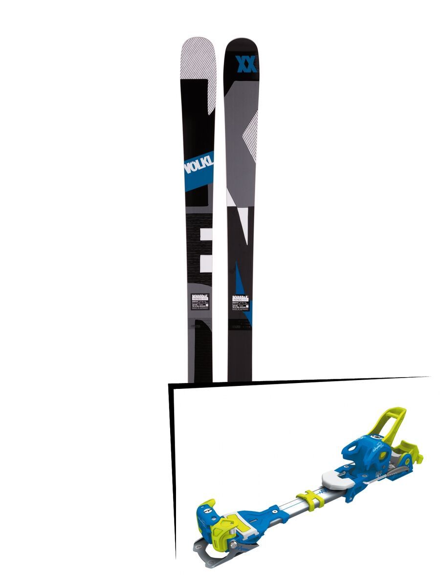 Set: Völkl Kendo 2017 + Tyrolia Ambition 12 ohne Bremse, soldi blue yellow - Skiset - Bild 1