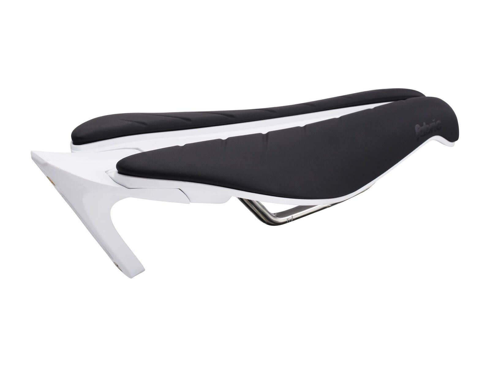 Fabric Tri Race Flat Saddle - 134 mm, black/white - Bild 3