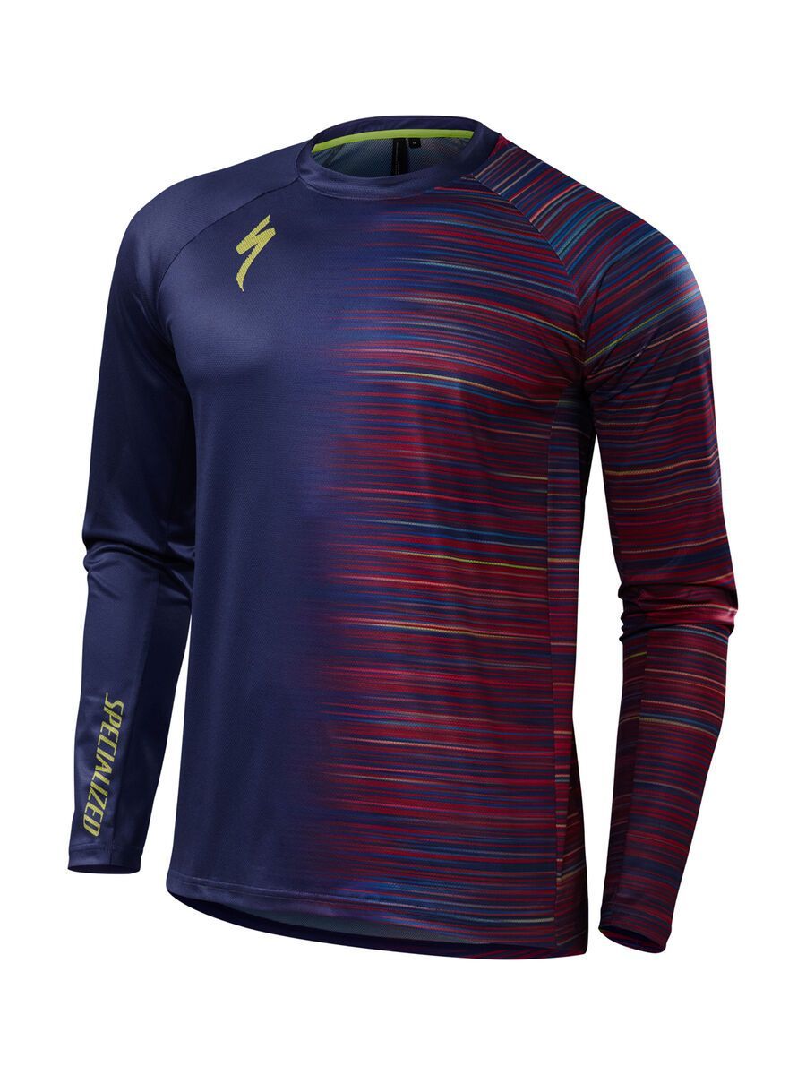 Specialized Demo Jersey LS, deep indigo speed blur - Bild 1