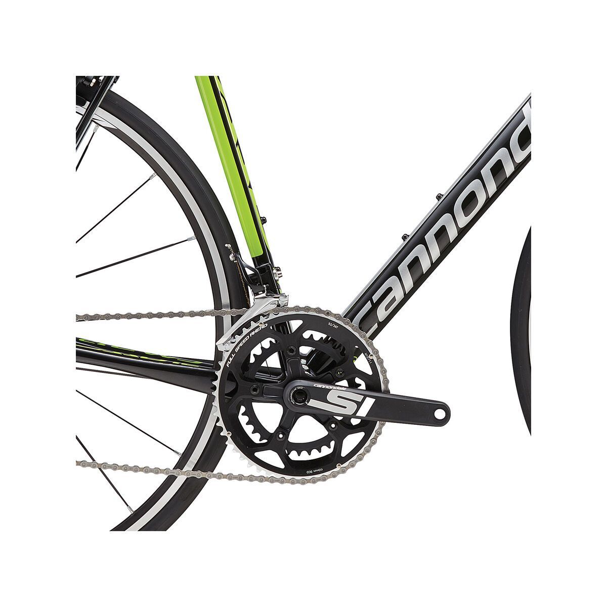 Cannondale CAAD12 105 5, jet black w/ berzerker green and fine silver, gloss - Bild 3