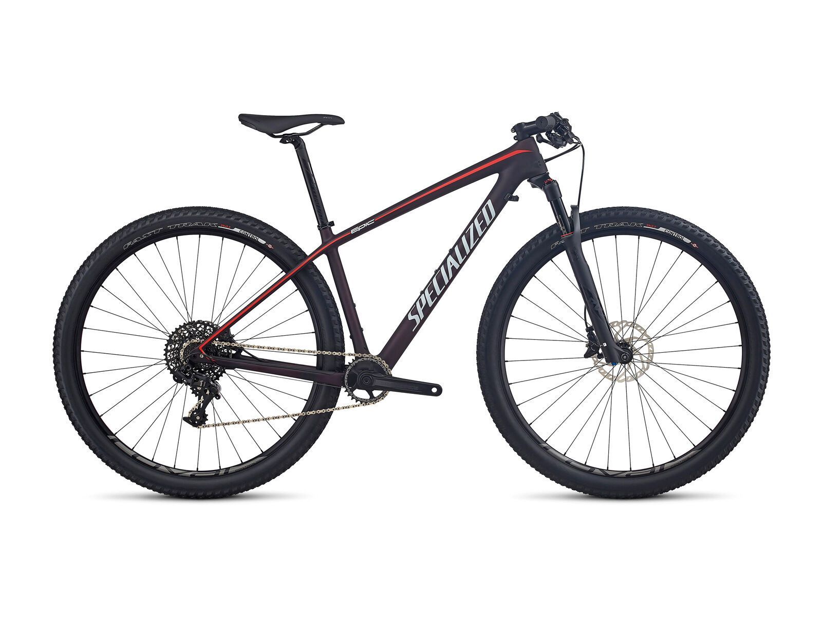 Specialized Woman's Epic HT Expert Carbon 29 World Cup, red flake tint carbon/nordic red/baby blue - Bild 1