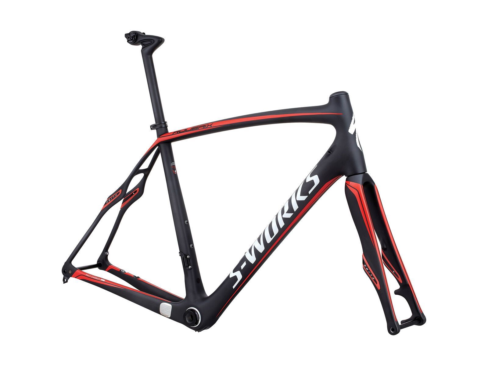 Specialized S-Works Roubaix SL4 Disc Frameset, satin carbon/gloss rocket red - Bild 1