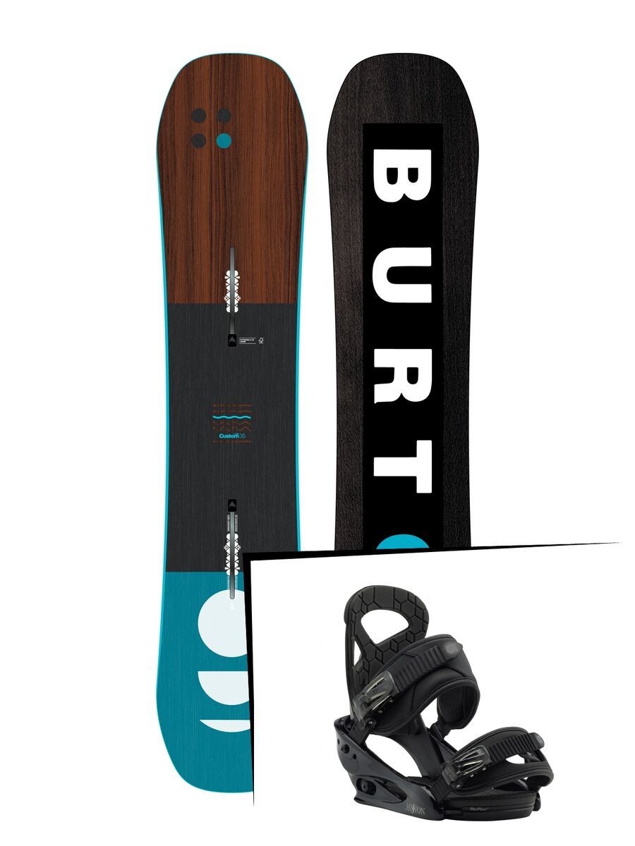 Set: Burton Custom Smalls 2019 + Burton Mission Smalls black - Bild 1