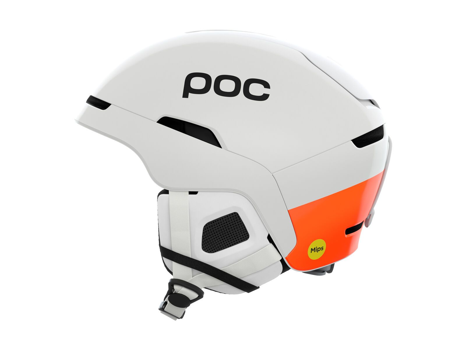 POC Obex MIPS, hydrogen white/fluorescent orange - Bild 1