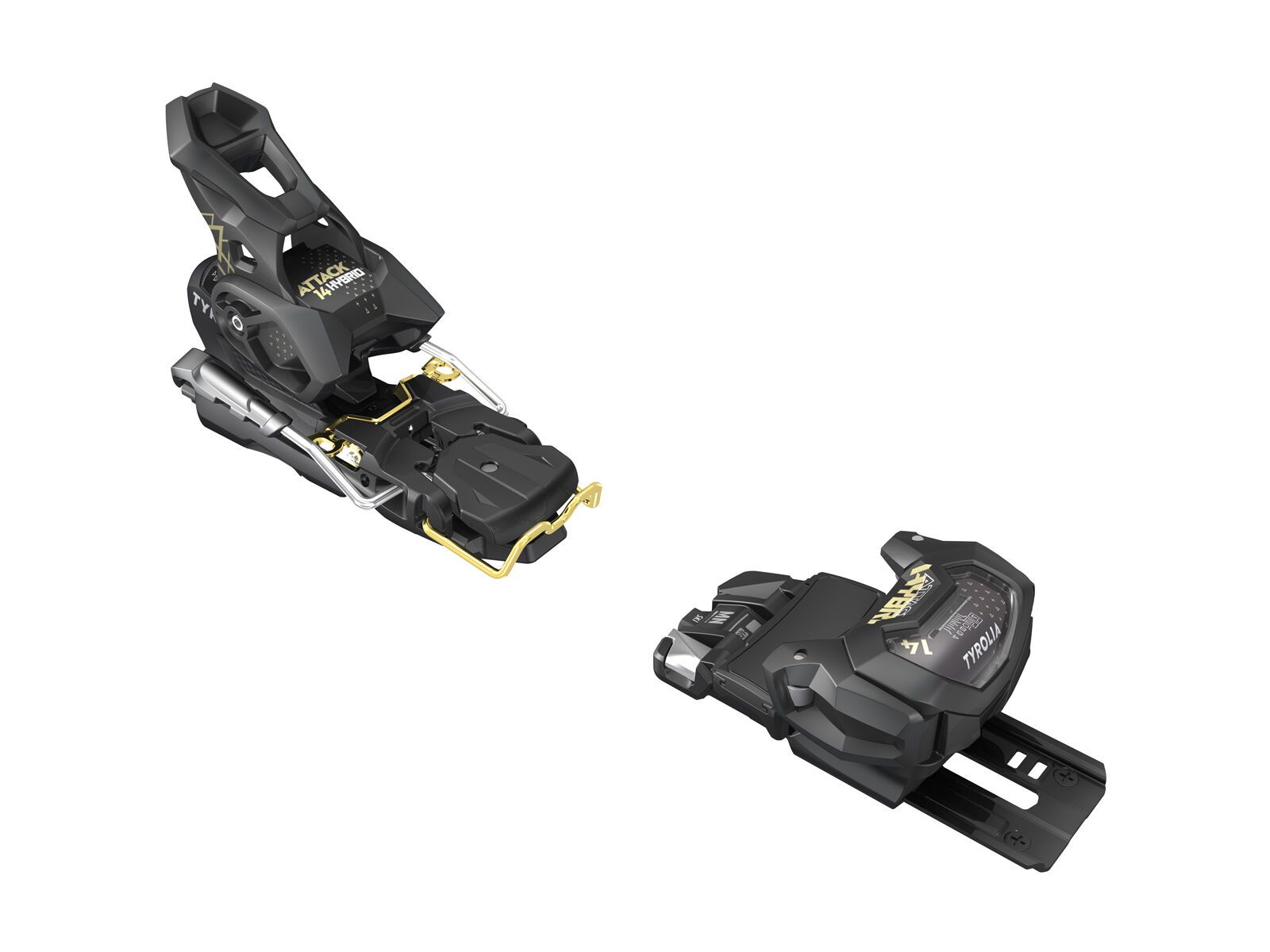 Tyrolia Attack Hybrid 14 MN/PT - 110 mm [O], solid black/gold - Bild 2