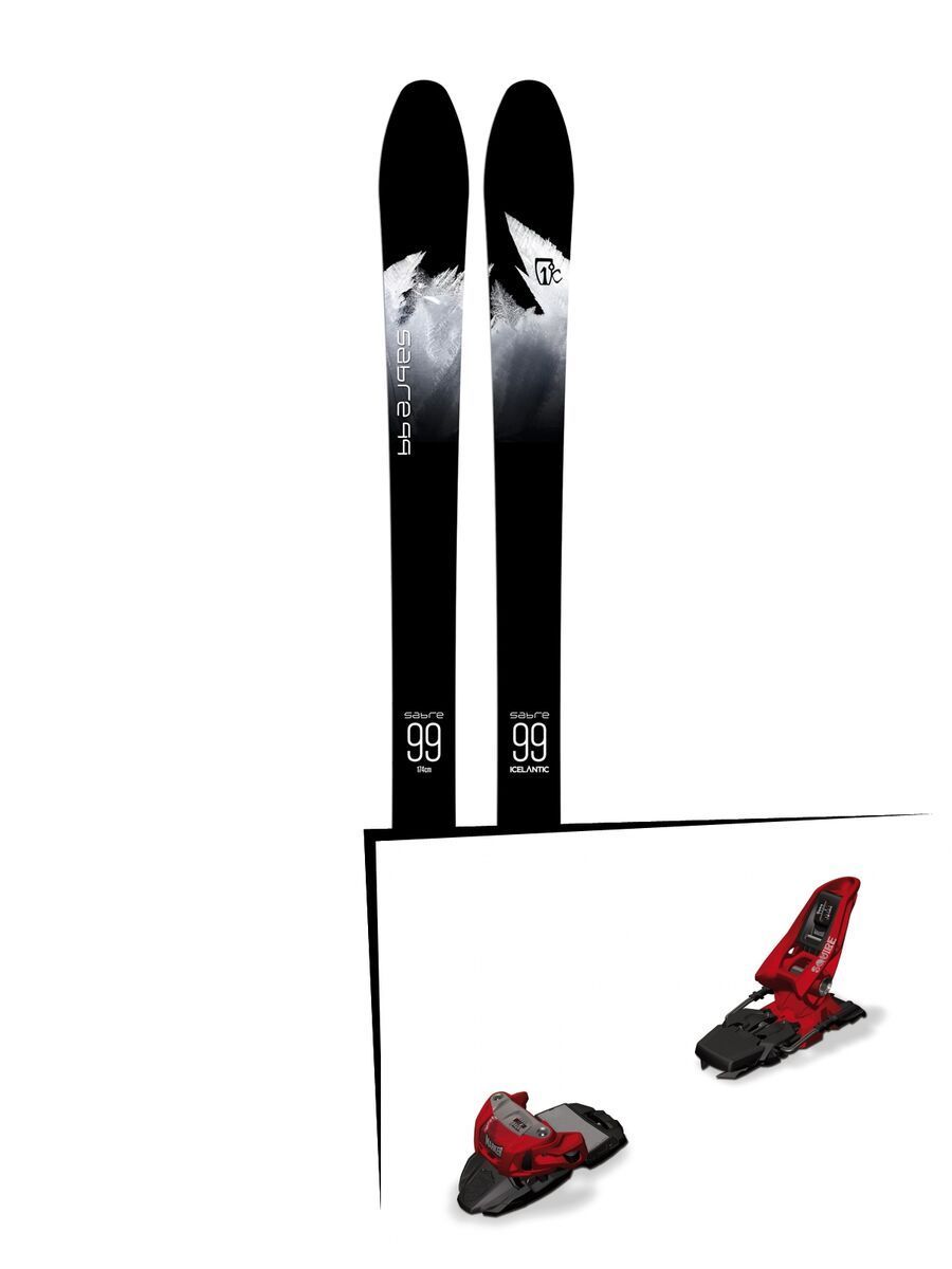 Set: Icelantic Sabre 99 2018 + Marker Squire 11 red - Bild 1