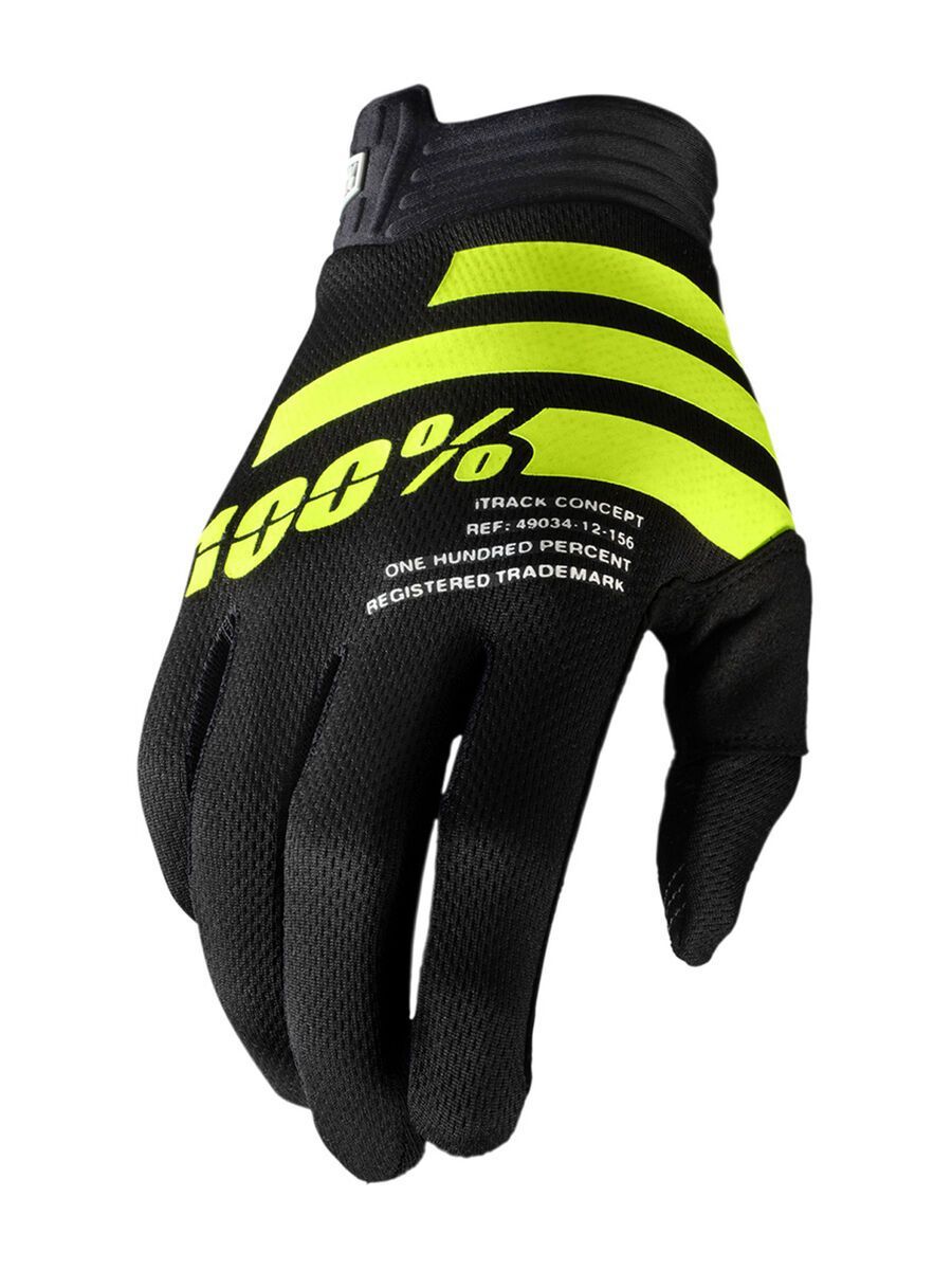 100% iTrack Glove, black/yellow - Bild 1