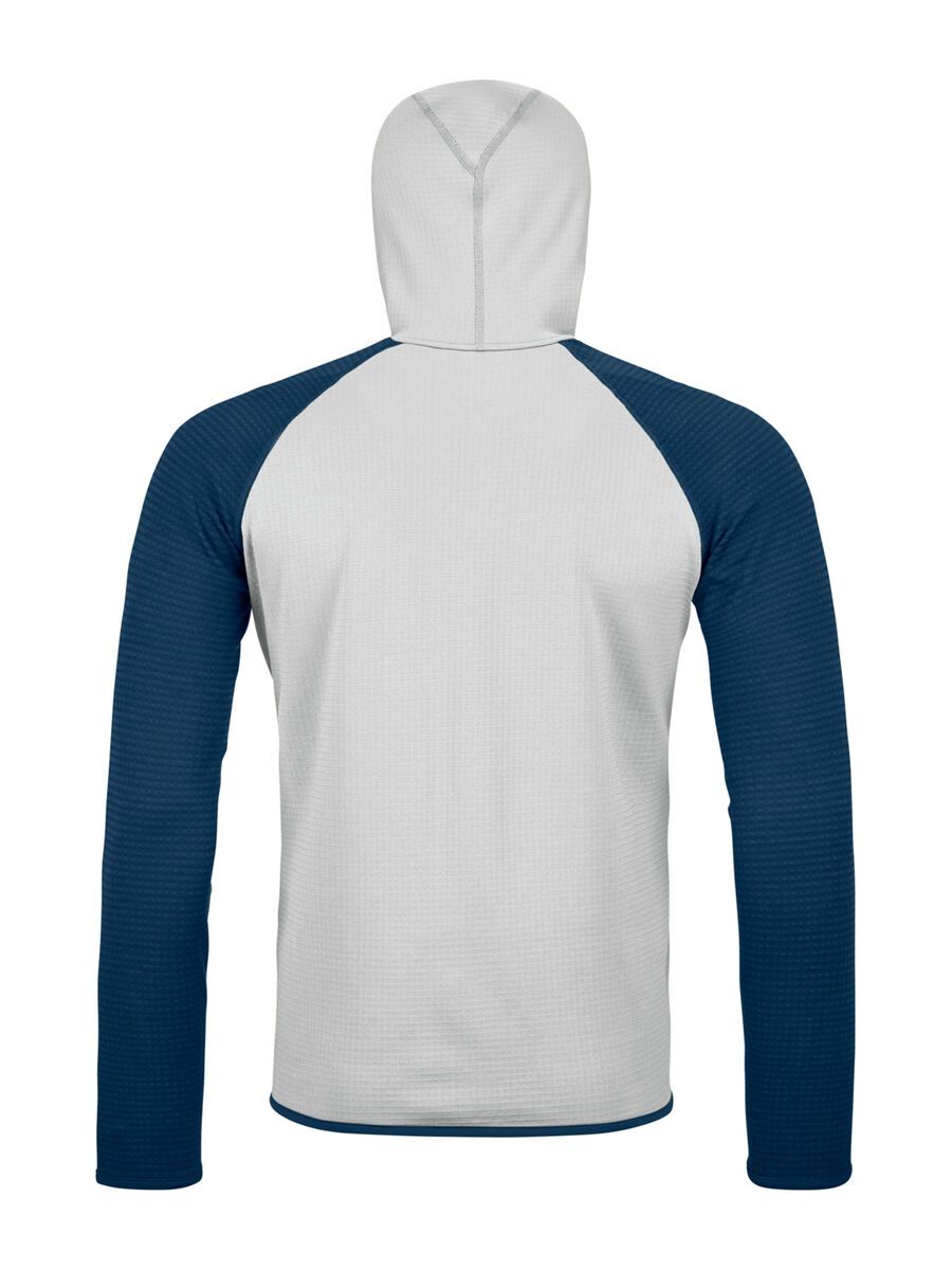 Ortovox Merino Fleece Grid Plus Classic Knit Hoody M, grey ice - Bild 2