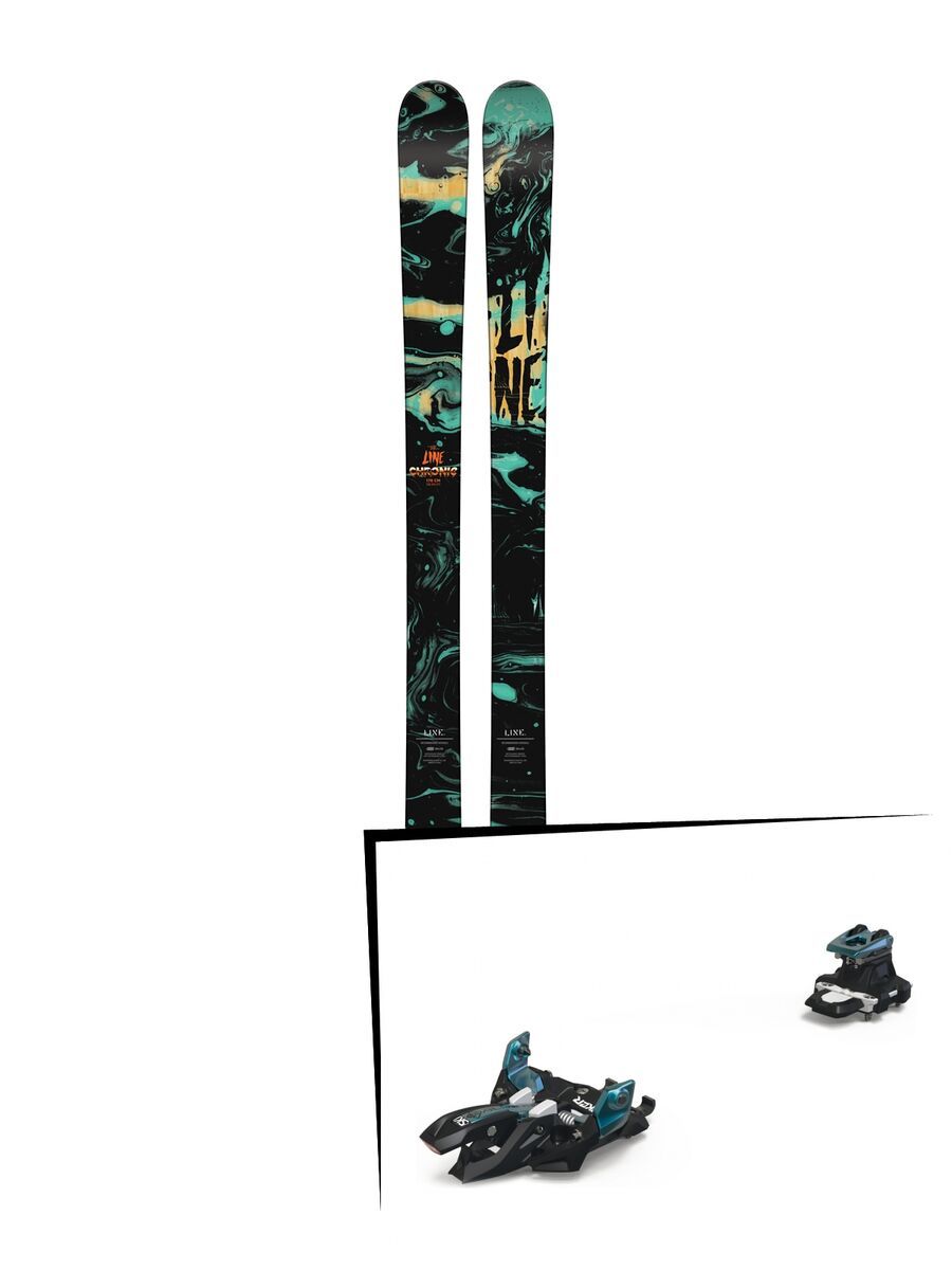 Set: Line Chronic 2018 + Marker Alpinist 9 black/turquoise - Bild 1