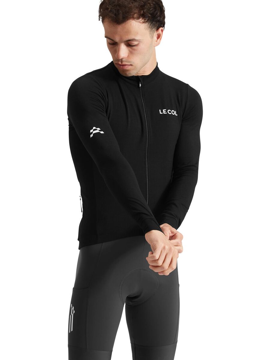 Le Col ARC Merino Long Sleeve Jersey, black - Bild 3