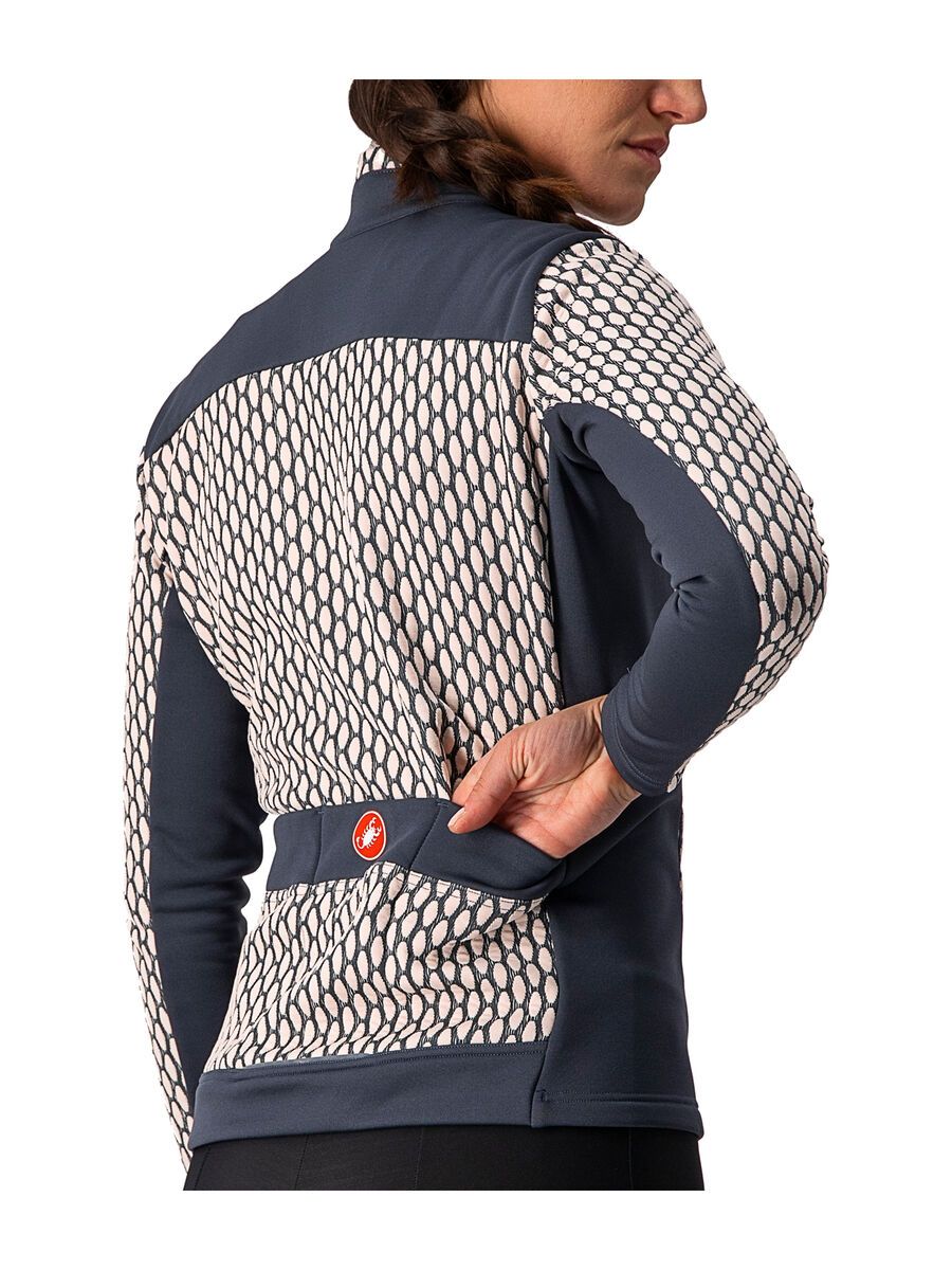 Castelli Sfida 2 Jersey FZ, soft pink/dark steel blue - Bild 3
