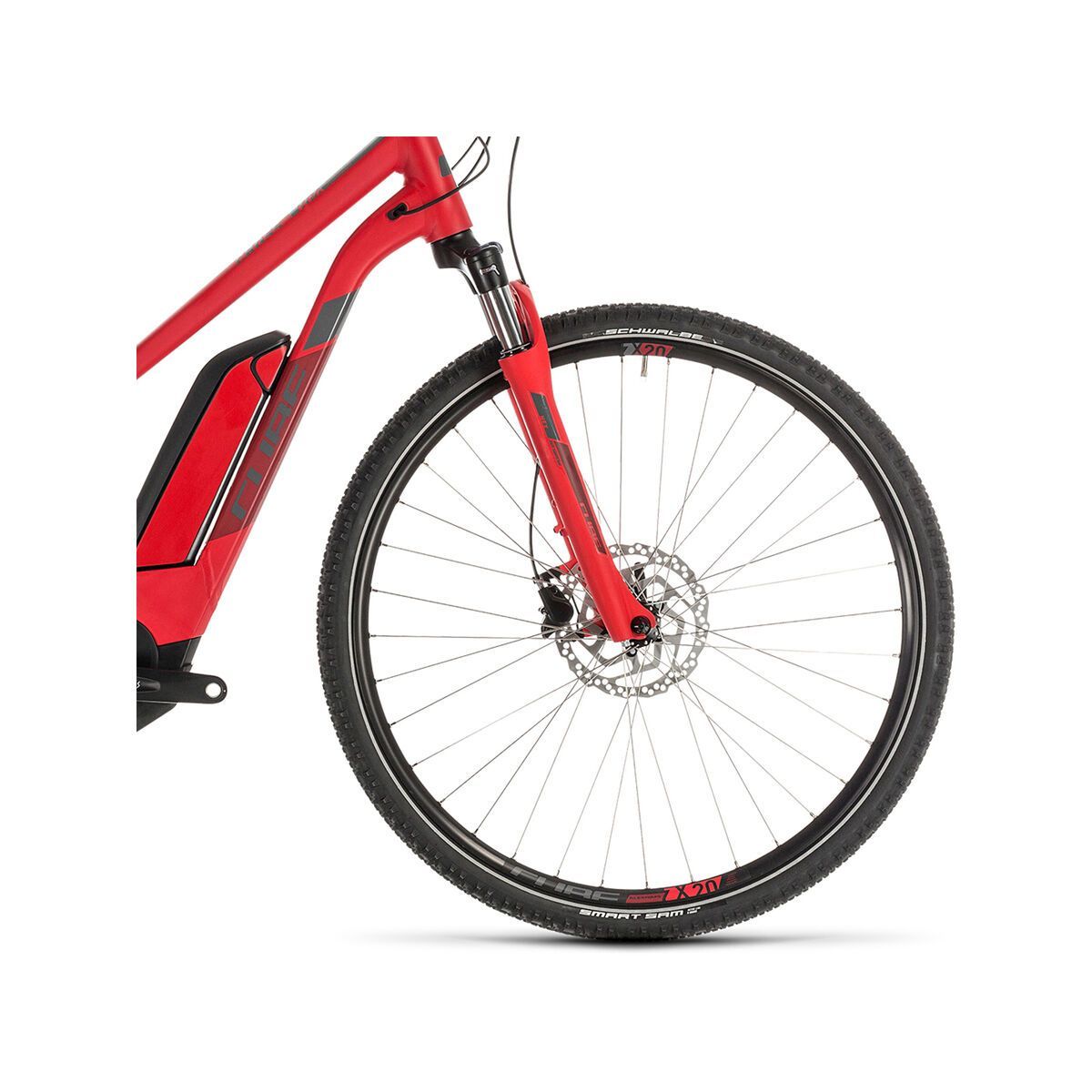 Cube Cross Hybrid Pro 400 Trapeze, red´n´grey - Bild 2