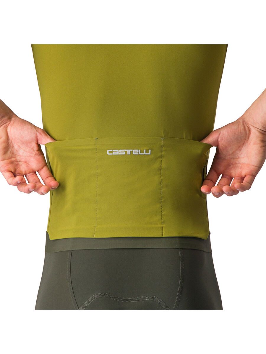 Castelli Premio Black Jersey, avocado green/deep green - Bild 8
