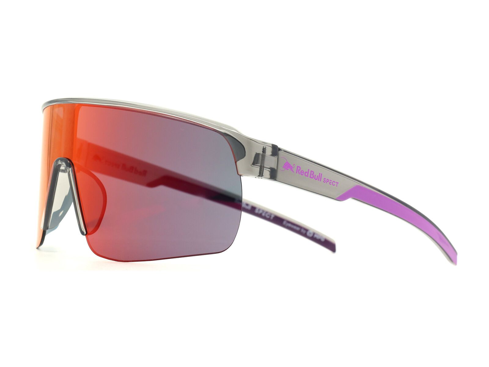 Red Bull Spect Eyewear Dakota, Blue-Red/Purple Mirror / shiny x'tal grey - Bild 4