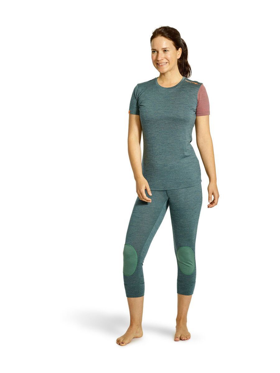 Ortovox 185 Merino Rock'n'Wool Short Pants W, green forest blend - Bild 2