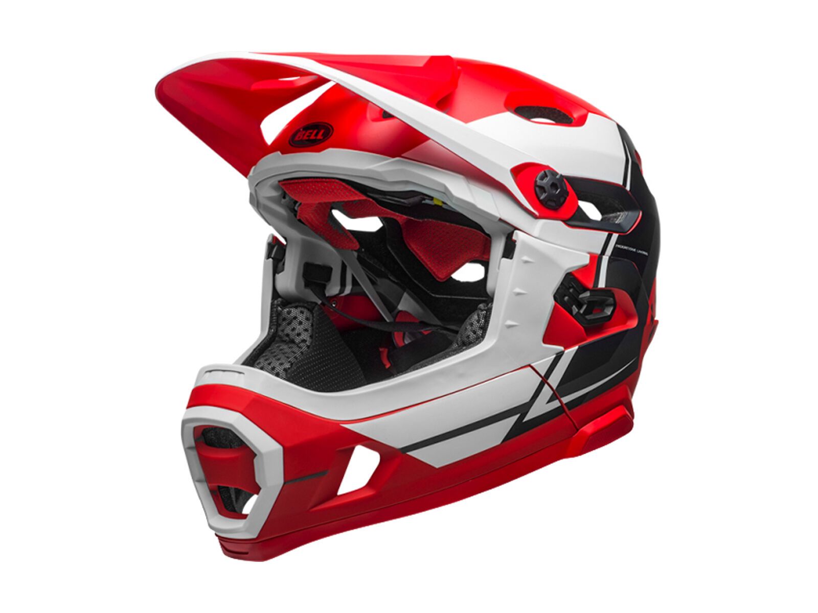 Bell Super DH MIPS, matte red/white/black recourse - Bild 1