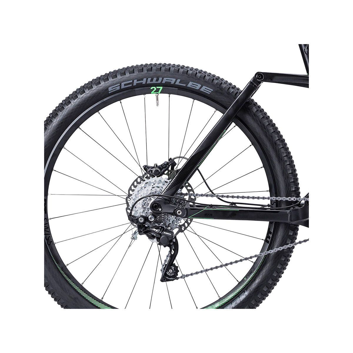 Cube Stereo Hybrid 140 HPA Race 27.5, black/neongreen - Bild 4