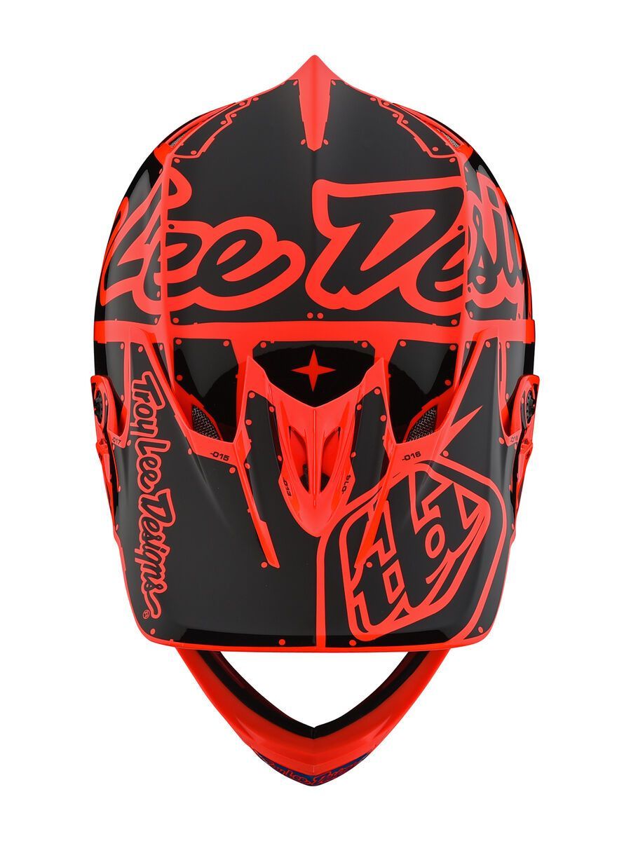 TroyLee Designs D3 Fiberlite Helmet Factory, orange - Bild 4