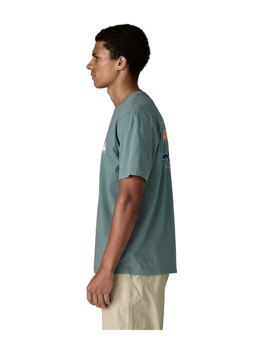 Patagonia Men's '73 Skyline T-Shirt, blue sage - Bild 4