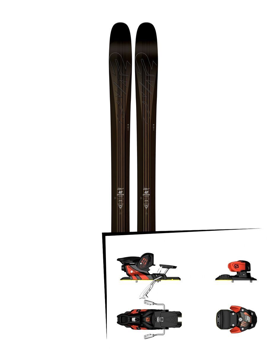 K2 SKI Set: Pinnacle 118 2016 + Salomon Warden MNC 13 - Bild 1